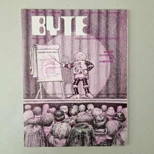 RARE 1976 August BYTE MAGAZINE - SMALL SYSTEMS JOURNAL COVER  Vol 1 #12